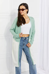 Culture Code Until You Came Color Block Duster Cardigan - Trendsi