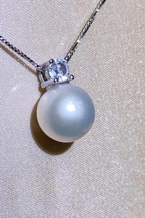 Freshwater Pearl 925 Sterling Silver Necklace - Trendsi - Flyclothing LLC