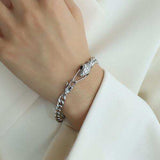 Snake Head Chain Titanium Steel Bracelet - Trendsi - Flyclothing LLC