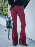 High Waist Bootcut Pants - Trendsi - Flyclothing LLC