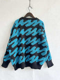 Ribbed Striped Dropped Shoulder Sweater - Trendsi - Flyclothing LLC