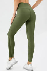 High Waist Skinny Active Pants - Trendsi - Flyclothing LLC