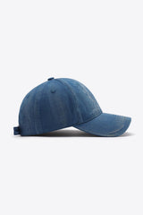 Distressed Adjustable Baseball Cap - Trendsi
