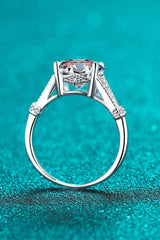 Unpredictable Day 3 Carat Moissanite Ring - Trendsi - Flyclothing LLC