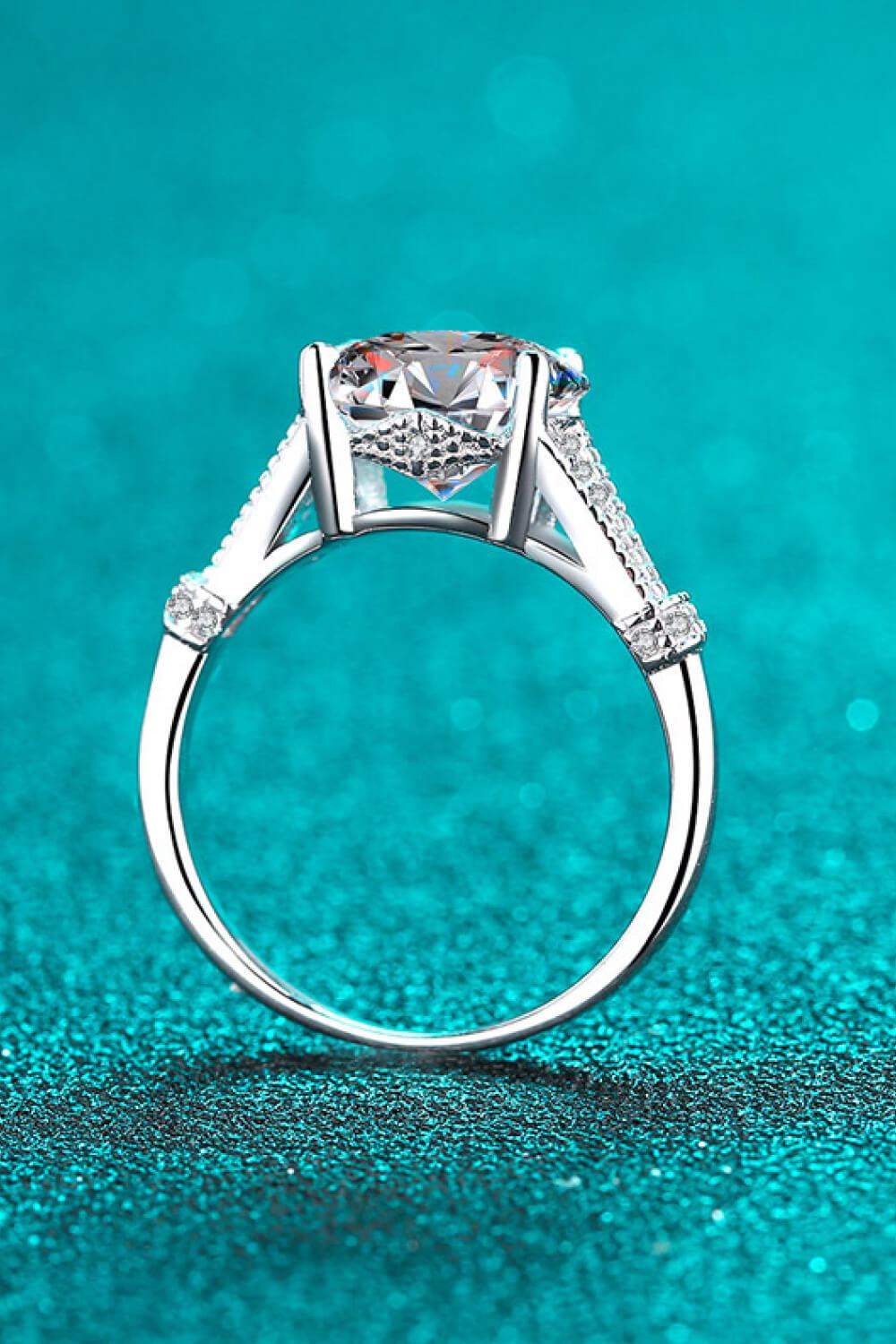 Unpredictable Day 3 Carat Moissanite Ring - Trendsi - Flyclothing LLC