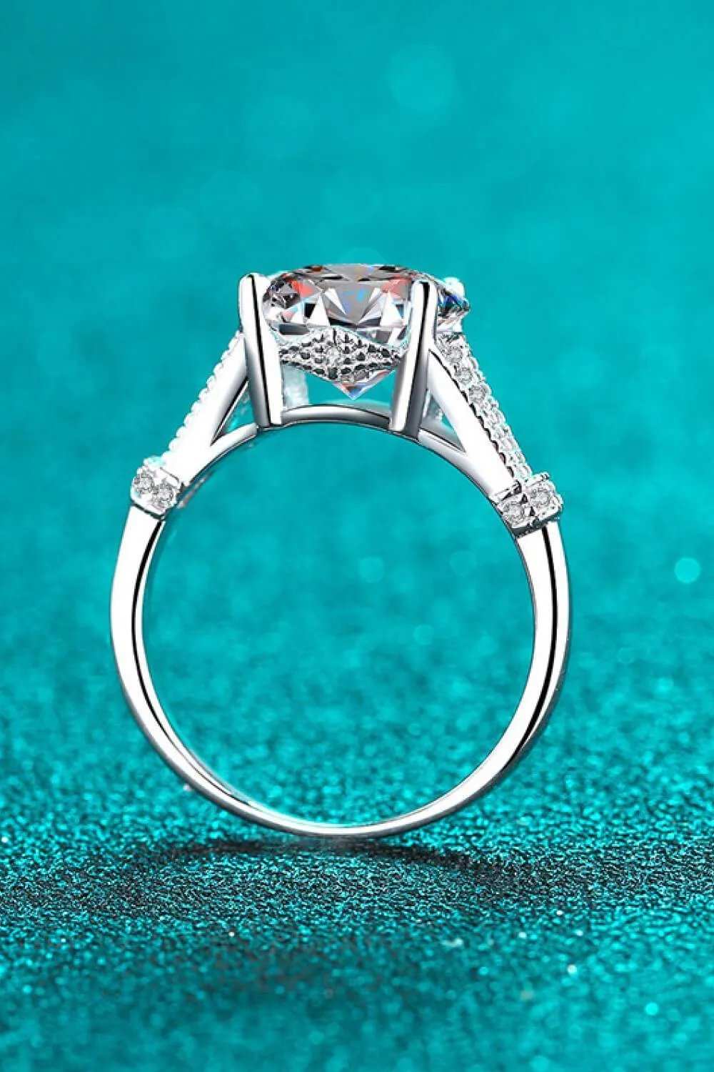 Unpredictable Day 3 Carat Moissanite Ring - Trendsi - Flyclothing LLC