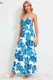 Printed Surplice Maxi Cami Dress - Trendsi - Flyclothing LLC