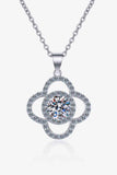 1 Carat Moissanite 925 Sterling Silver Necklace - Trendsi