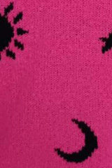 Graphic Mock Neck Dropped Shoulder Sweater - Trendsi - Flyclothing LLC