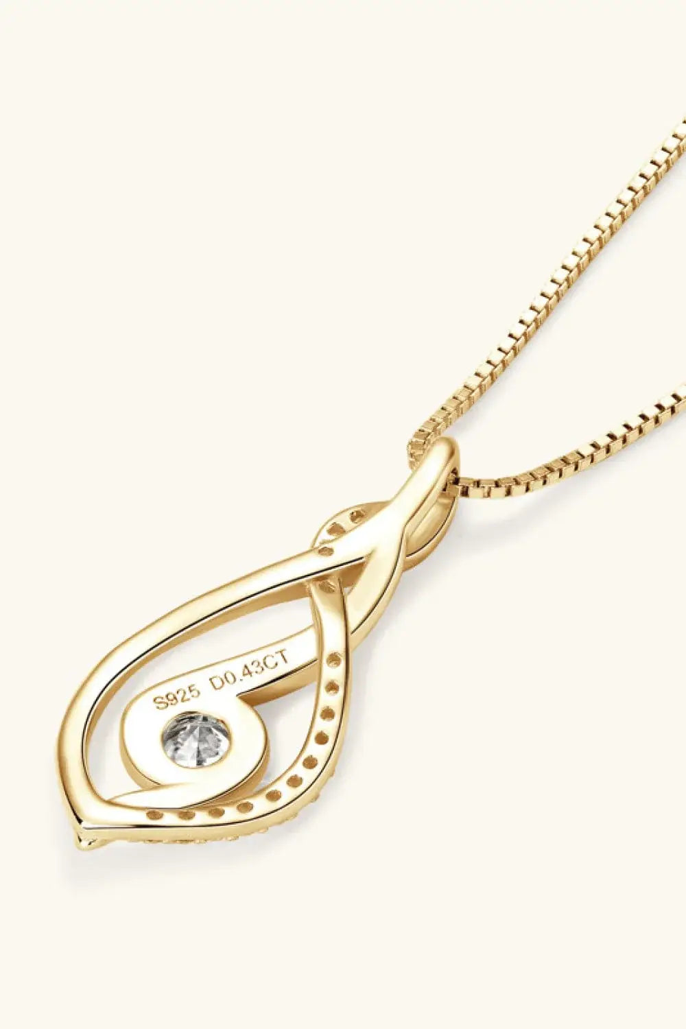 Moissanite 925 Sterling Silver Necklace - Trendsi - Flyclothing LLC