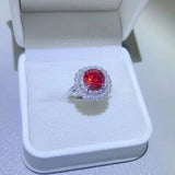 2 Carat Moissanite 925 Sterling Silver Ring - Trendsi