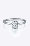 1 Carat Moissanite 925 Sterling Silver Solitaire Ring - Trendsi - Flyclothing LLC