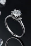 1 Carat Moissanite 925 Sterling Silver Ring - Trendsi