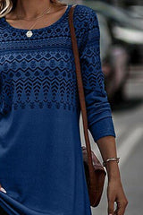 Printed Round Neck Long Sleeve T-Shirt - Trendsi