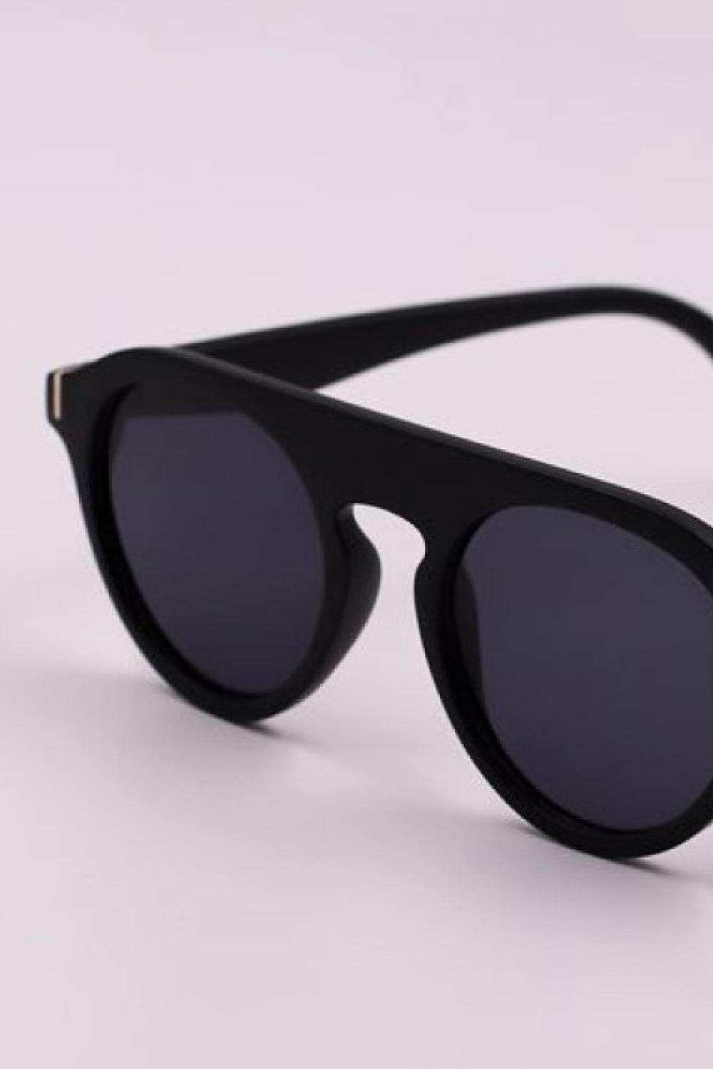 3-Piece Round Polycarbonate Full Rim Sunglasses - Trendsi - Flyclothing LLC