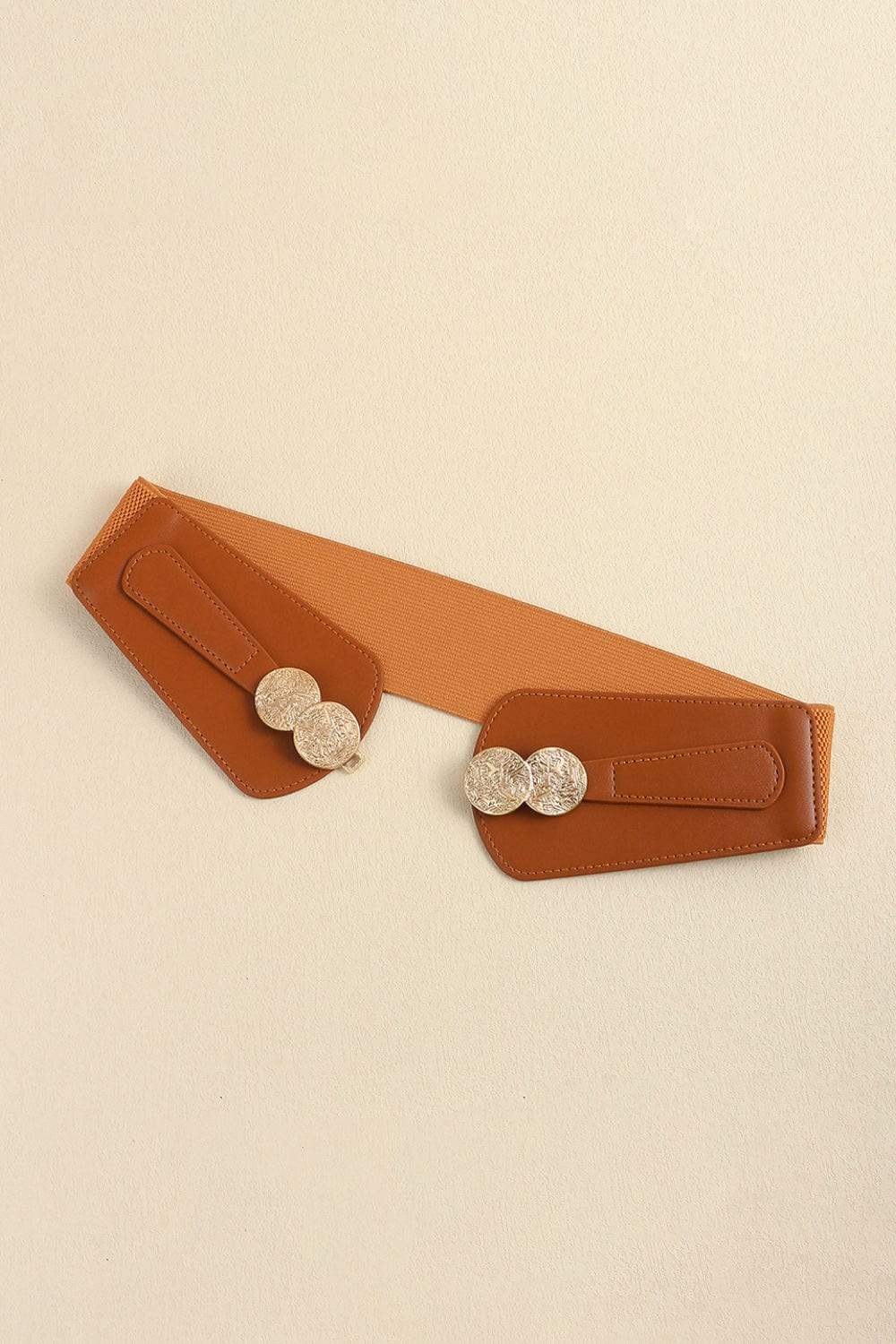 Alloy Buckle Elastic Belt - Trendsi - Flyclothing LLC
