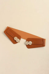 Alloy Buckle Elastic Belt - Trendsi - Flyclothing LLC