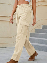 Mid-Rise Waist Straight Jeans with Pockets - Trendsi - Flyclothing LLC