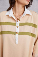 Half Button Handkerchief Hem Dress - Trendsi - Flyclothing LLC