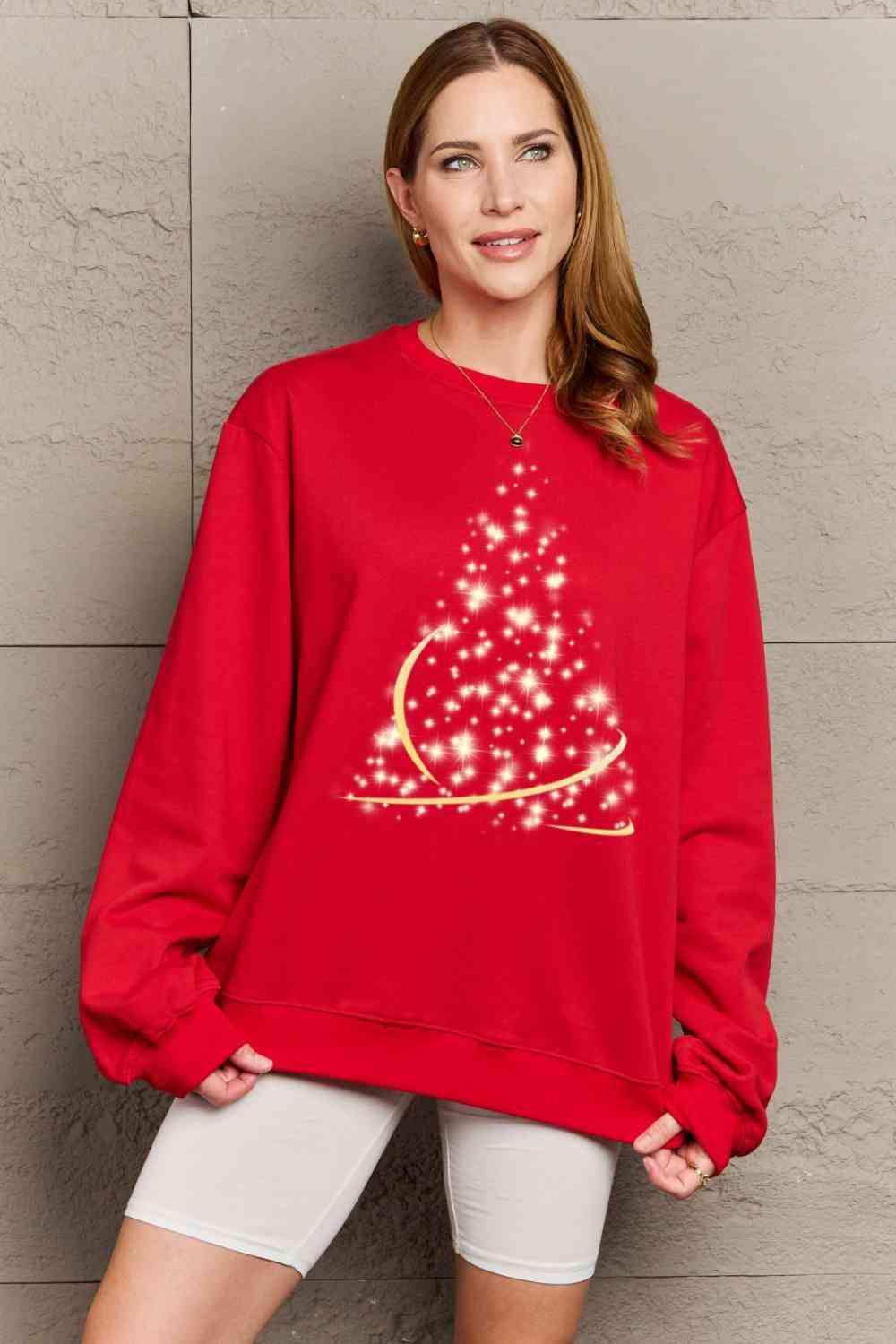Simply Love Full Size Graphic Round Neck Sweatshirt - Trendsi - Flyclothing LLC
