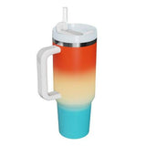 Gradient Multicolor Stainless Steel Tumbler - Trendsi