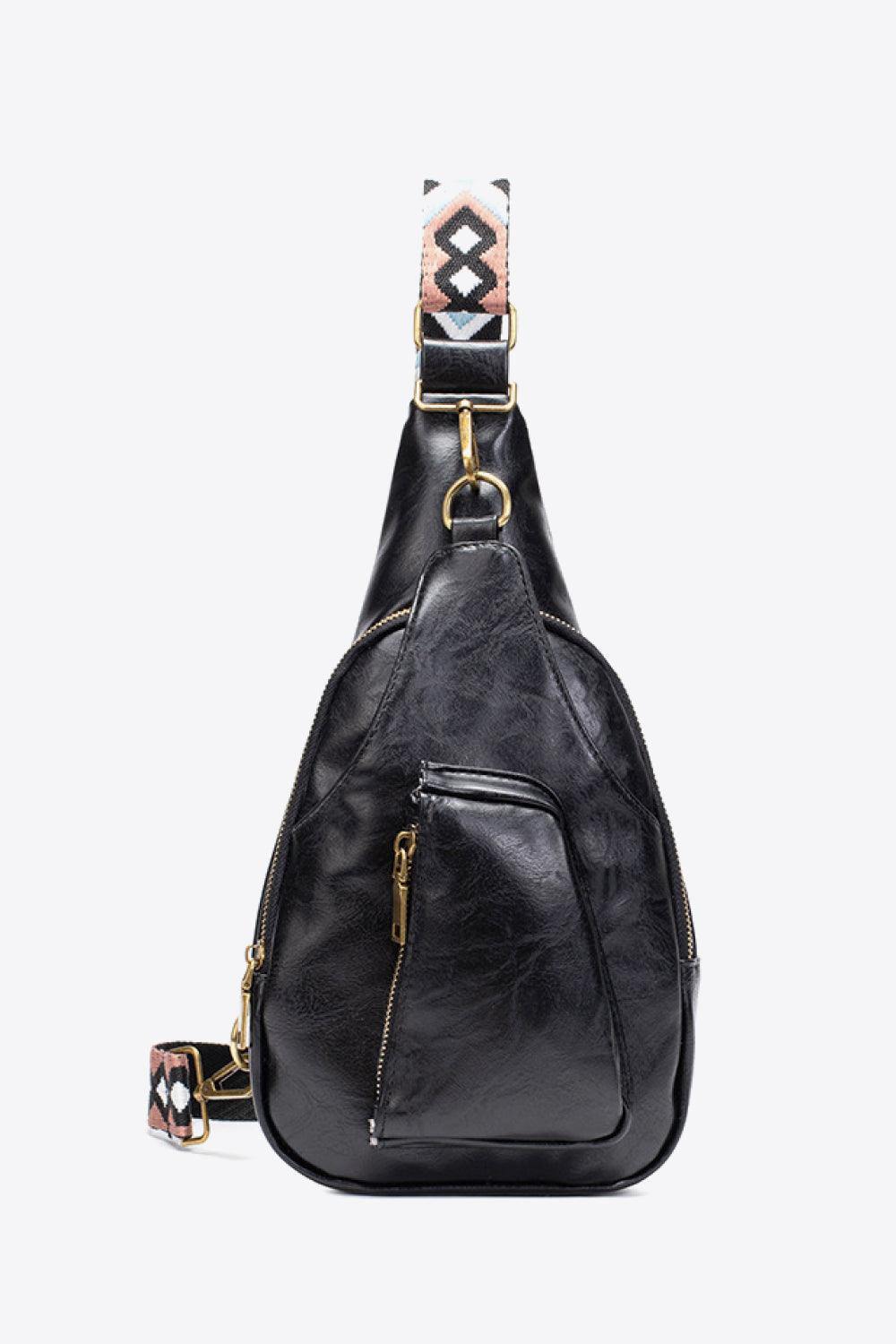 All The Feels PU Leather Sling Bag - Trendsi