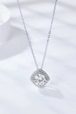 1 Carat Moissanite Geometric Pendant Necklace - Trendsi - Flyclothing LLC