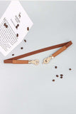 Zinc Alloy Buckle PU Leather Belt - Trendsi - Flyclothing LLC