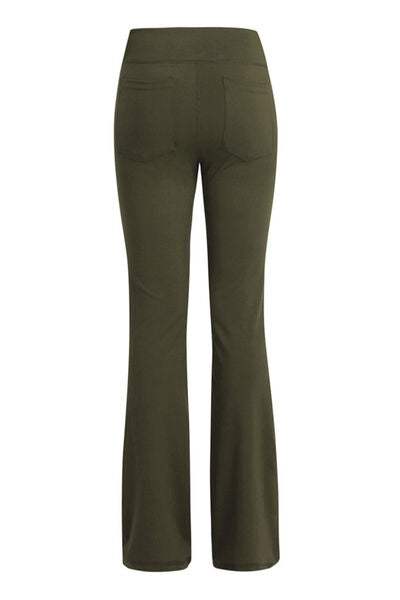 Pocketed High Waist Active Pants - Trendsi - Flyclothing LLC