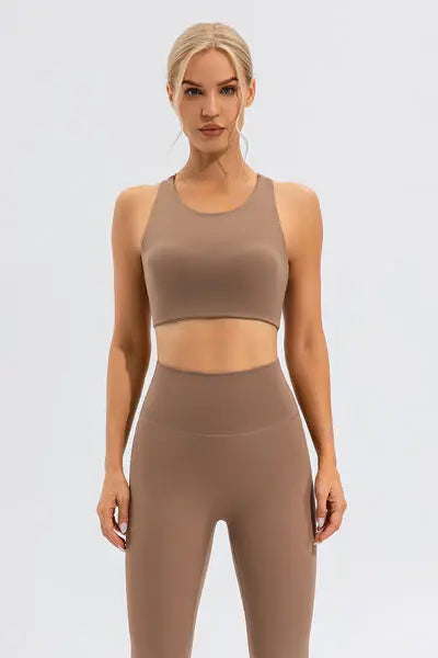 Round Neck Active Tank - Trendsi - Flyclothing LLC