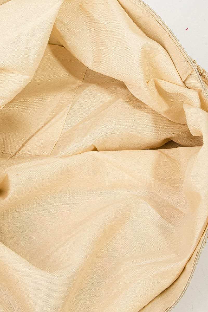 Fame Flower Braided Tote Bag - Trendsi - Flyclothing LLC