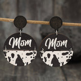 Alloy Wooden Dangle Earrings - Trendsi