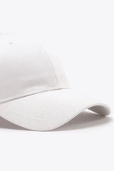 Plain Adjustable Cotton Baseball Cap - Trendsi - Flyclothing LLC