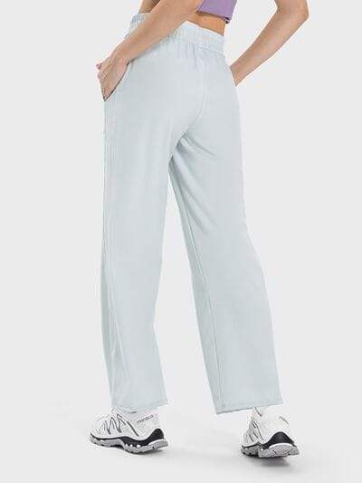 Drawstring Pocketed Active Pants - Trendsi - Flyclothing LLC