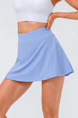 High Waist Pleated Active Skirt - Trendsi - Flyclothing LLC