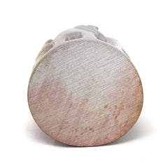 Circle of Elephants Soapstone Sculpture, 3 to 3.5-inch - Light Natural Stone - SMOLArt