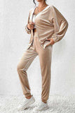 Zip Up Top and Pants Set - Trendsi - Flyclothing LLC