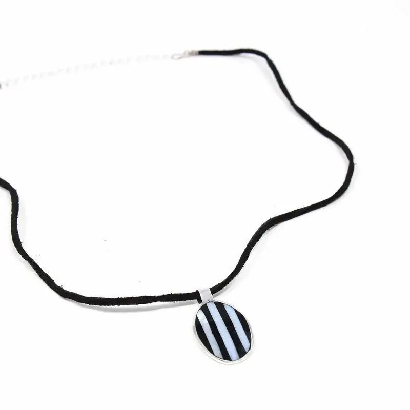 Pendant, Alabalone and Black Stripe - Artisana - Flyclothing LLC