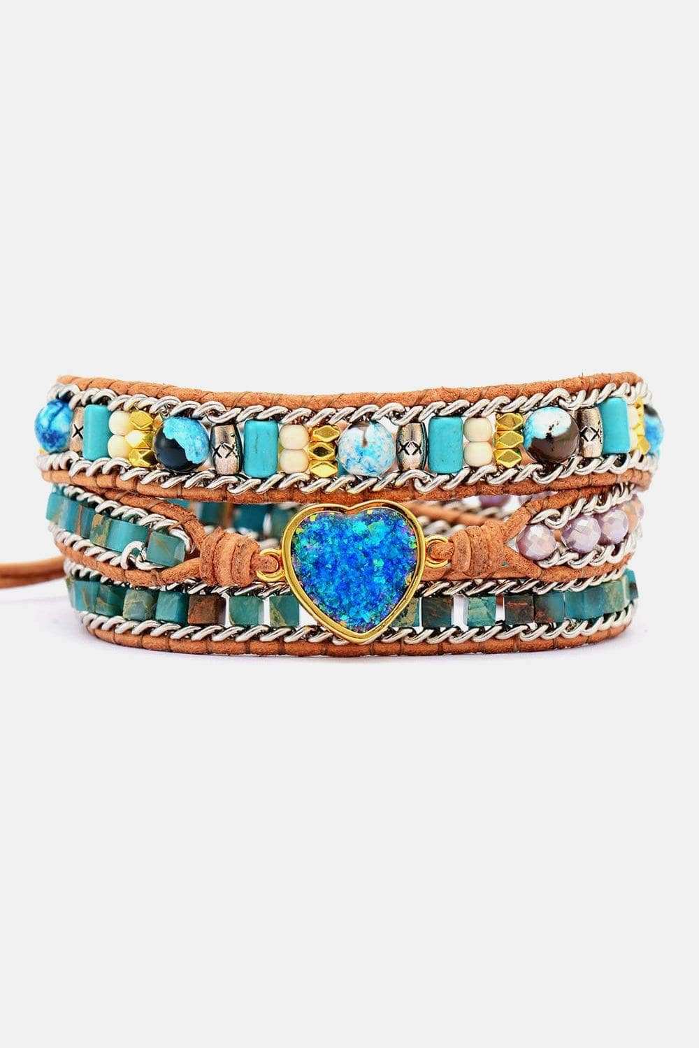 Heart Layered Bracelet - Trendsi - Flyclothing LLC
