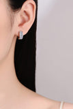1.8 Carat Moissanite 925 Sterling Silver Huggie Earrings - Trendsi