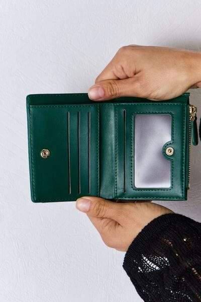 David Jones Texture PU Leather Mini Wallet - Trendsi - Flyclothing LLC