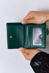 David Jones Texture PU Leather Mini Wallet - Trendsi - Flyclothing LLC