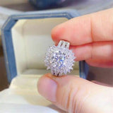 2 Carat Moissanite 925 Sterling Silver Ring - Trendsi