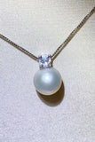 Freshwater Pearl 925 Sterling Silver Necklace - Trendsi