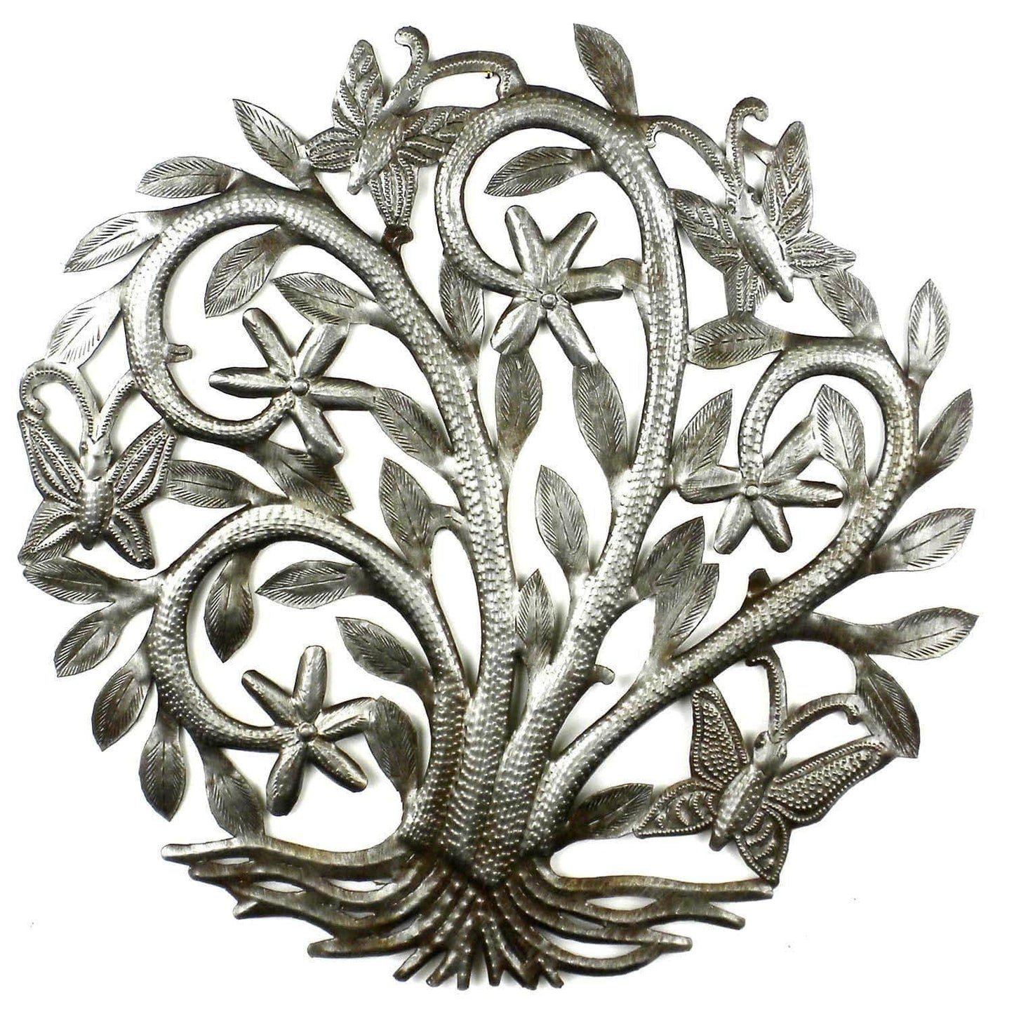 14 inch Tree of Life with Butterflies - Croix des Bouquets - Croix des Bouquets - Flyclothing LLC