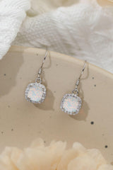Opal Square Drop Earrings - Trendsi