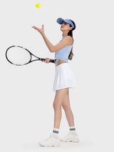 Pleated Detail Mid-Rise Waist Active Skirt - Trendsi - Flyclothing LLC