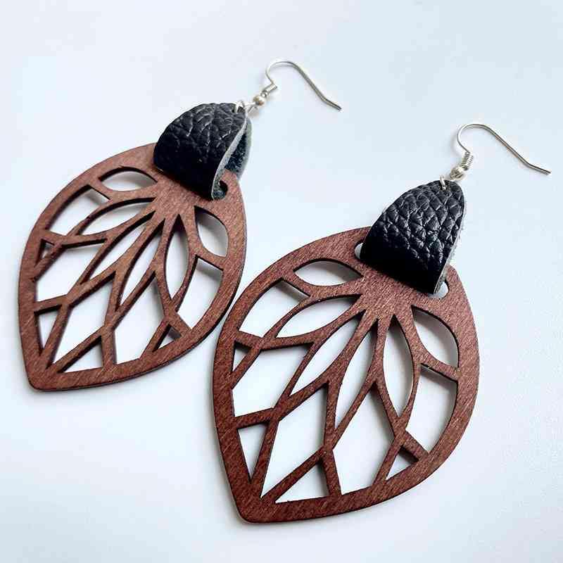 Leaf Drop Earrings - Trendsi