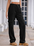 Straight Denim Cargo Pants - Trendsi