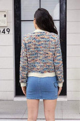 Heathered Button Up Long Sleeve Cardigan - Trendsi - Flyclothing LLC